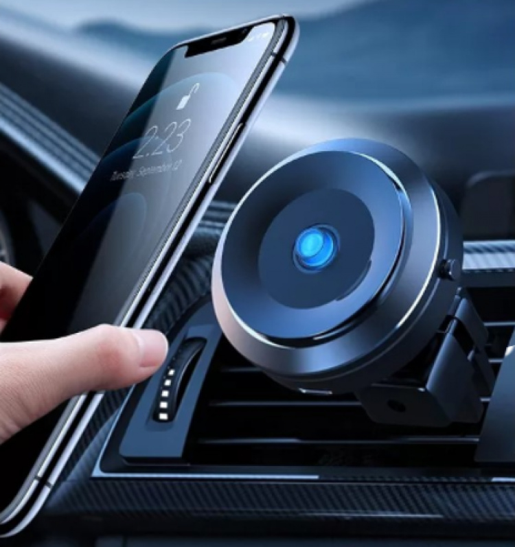 Mobilholder med elektrisk sugekopmontering