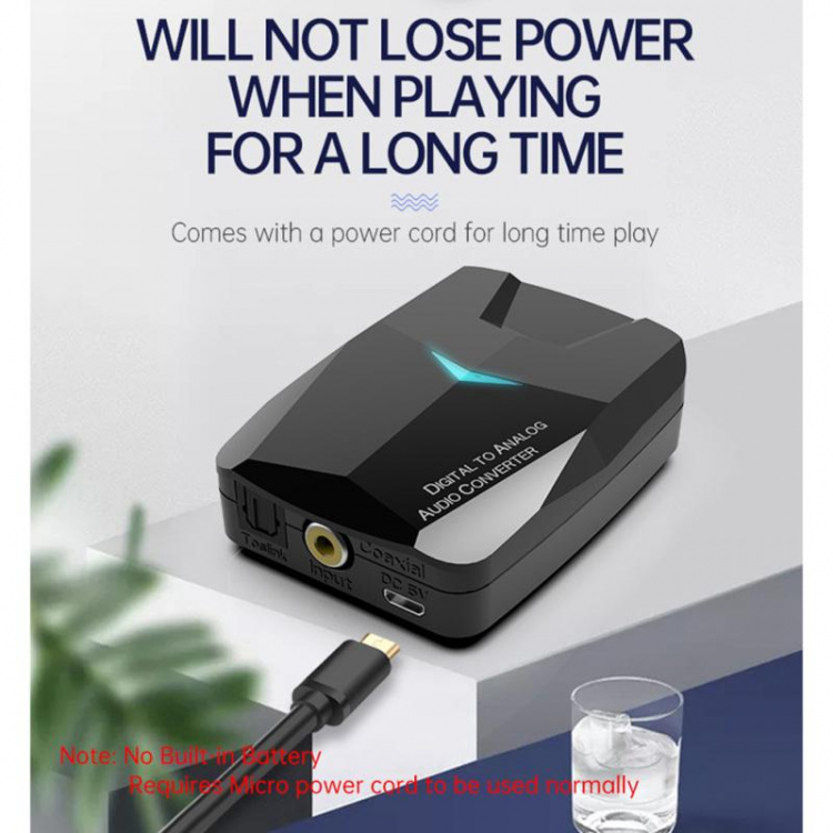 Bluetooth optisk koaksial konverter