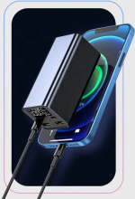 Powerbank 20000mAh 65W QC3.0 Hurtigopladning til telefon og bærbar computer Powerbank 20000mAh 65W QC3.0 Hurtigopladning til telefon og bærbar computer