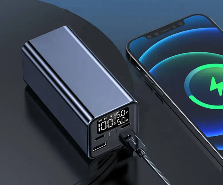 Powerbank 20000mAh 65W QC3.0 Hurtigopladning til telefon og bærbar computer Powerbank 20000mAh 65W QC3.0 Hurtigopladning til telefon og bærbar computer