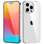 TPU-mobiltaske til iPhone 15, gennemsigtig