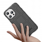 Stødsikkert etui til iPhone 15 Pro Max, sort