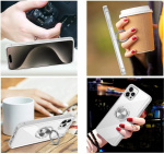 Gennemsigtigt etui med ringholder, iPhone 15 Pro Max