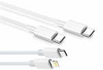 2-pak oplader til iPhone/Android 20W med USB-C til Lightning og USB-C - hurtigoplader 2-pak oplader til iPhone/Android 20W med USB-C til Lightning og USB-C - hurtigoplader