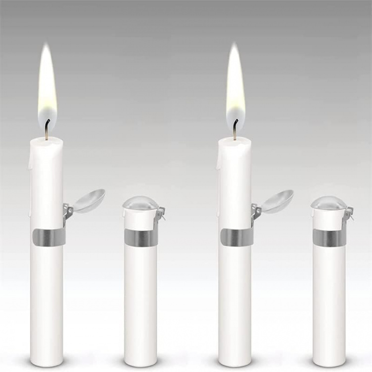 Lyseslukker sølv, 4-pak