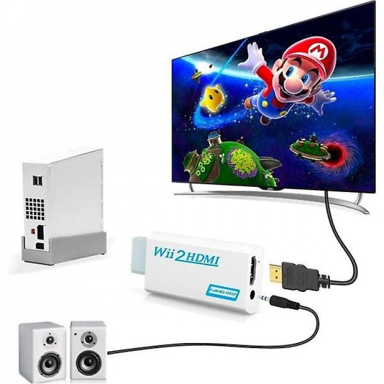 HDMI-adapter til Nintendo Wii - fuld HD 1080p