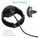 Magnetisk opladerkabel til Galaxy Watch 3/4/4 Classic/5/5 Pro/Active 1/2