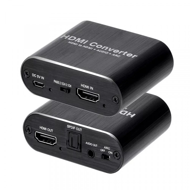 HDMI-konverter HDMI til HDMI+Audio+ARC