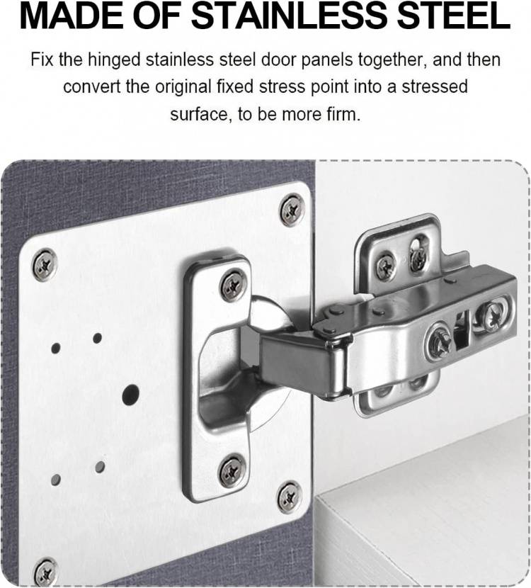 Hængselsreparationsplade 2-pak