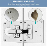 Hængselsreparationsplade 2-pak