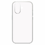 iPhone 16 slim cover, blød TPU-beskyttelse, gennemsigtig