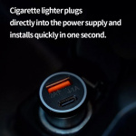 Biloplader 1 x USB + 1 x USB-C kompatibel med Find My iPhone