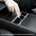 Klistermærker til midterkonsollen til Tesla Model 3 Highland, kulfiber