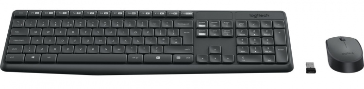 Logitech trådlöst tangentbord och mus MK235