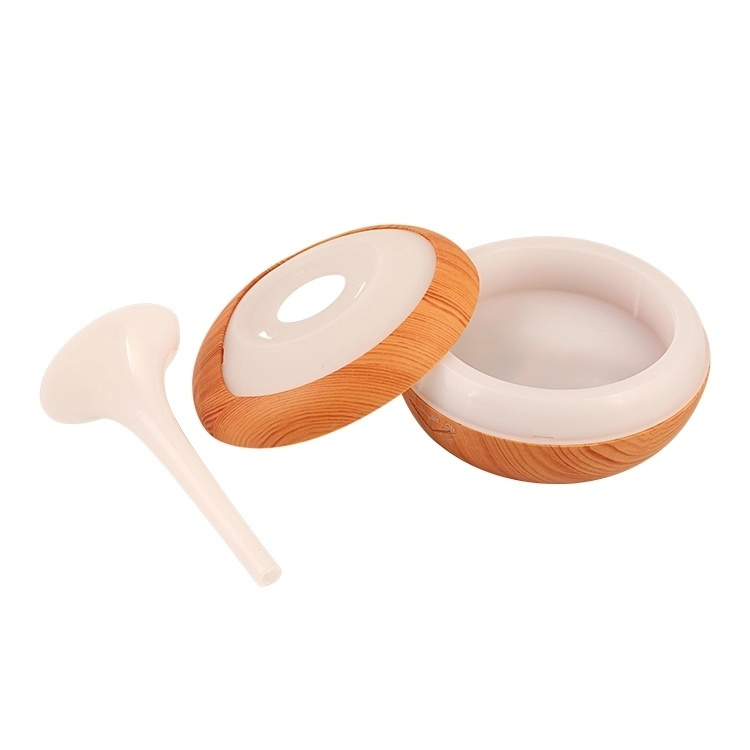 Luftfugter træ LED-lampe, mørkt træ 240 ml Luftfugter træ LED-lampe, mørkt træ 240 ml