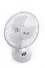 Adler AD 7302 bordventilator, 60W, 23 cm, hvid
