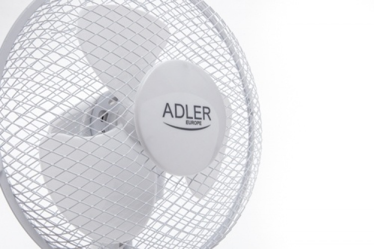 Adler AD 7302 bordventilator, 60W, 23 cm, hvid
