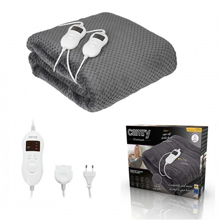 Camry Varmetæppe 150x160 cm grå Camry Varmetæppe 150x160 cm grå