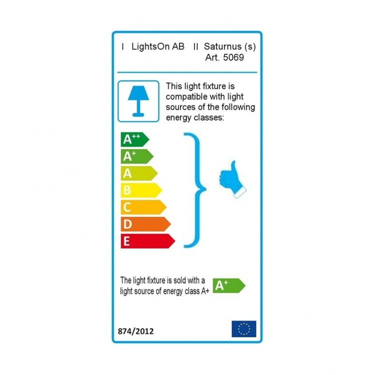 LightsOn Saturnus Pollare 90cm Silver LightsOn Saturnus Pollare 90cm Silver