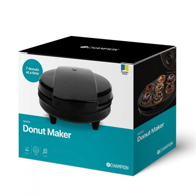 Champion Donut Maker 7 Donuts 700W DM110 Sort