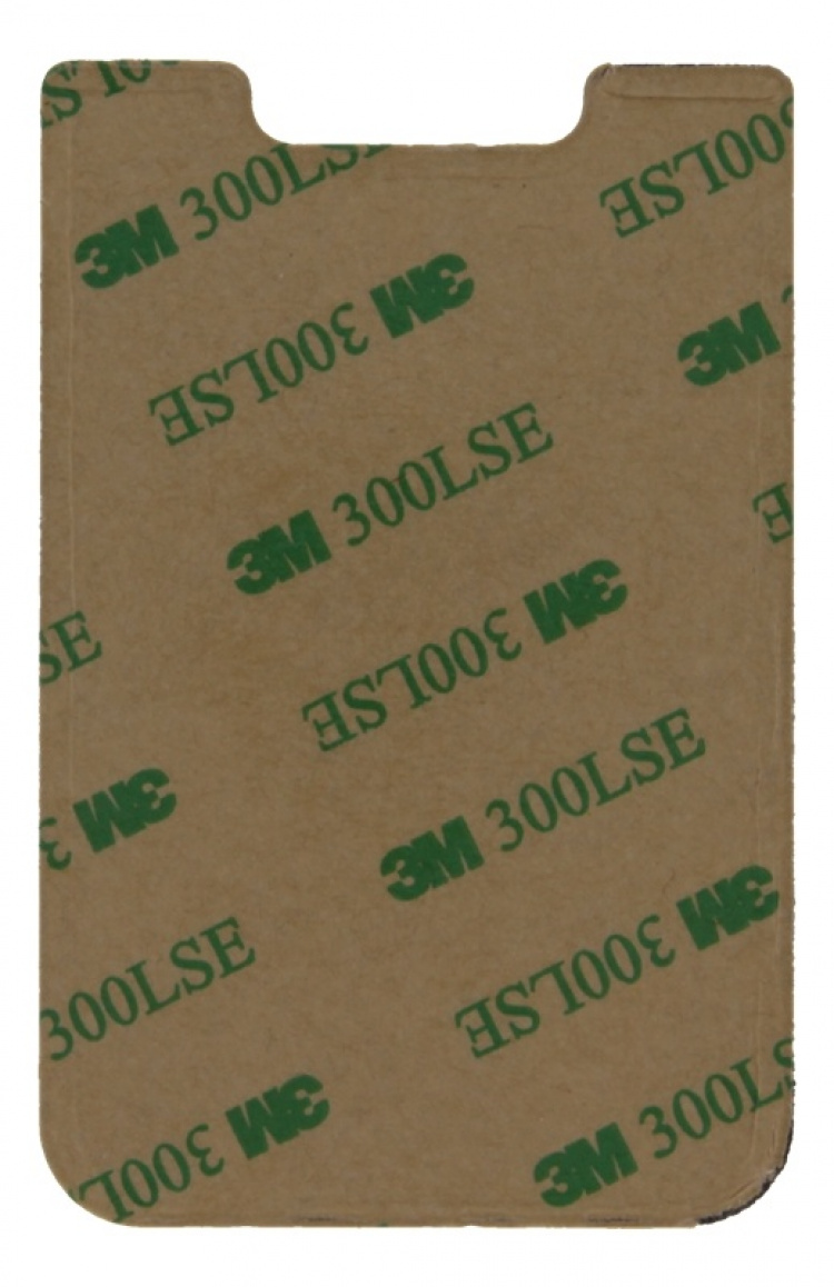 DELTACO Adhesive credit card holder, 3M adhesive, black