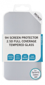 DELTACO screen protector, Galaxy A80, 2.5D full coverage glass DELTACO screen protector, Galaxy A80, 2.5D full coverage glass