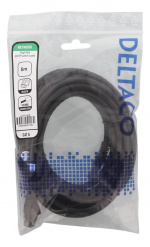 DELTACO High Flexible U/UTP Cat.6 patch cable, 24AWG, TPE, 5m, Black