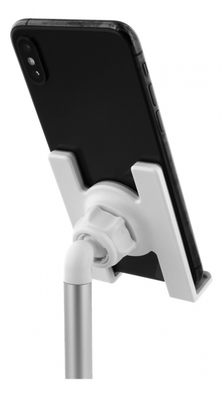 Desk phone and tablet holder white