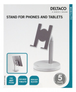 Desk phone and tablet holder white
