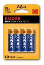 Kodak MAX alkaline AA battery (4 pack)