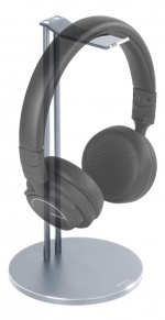 DELTACO Universal Headphone Stand, aluminum anti-slip, silver DELTACO Universal Headphone Stand, aluminum anti-slip, silver
