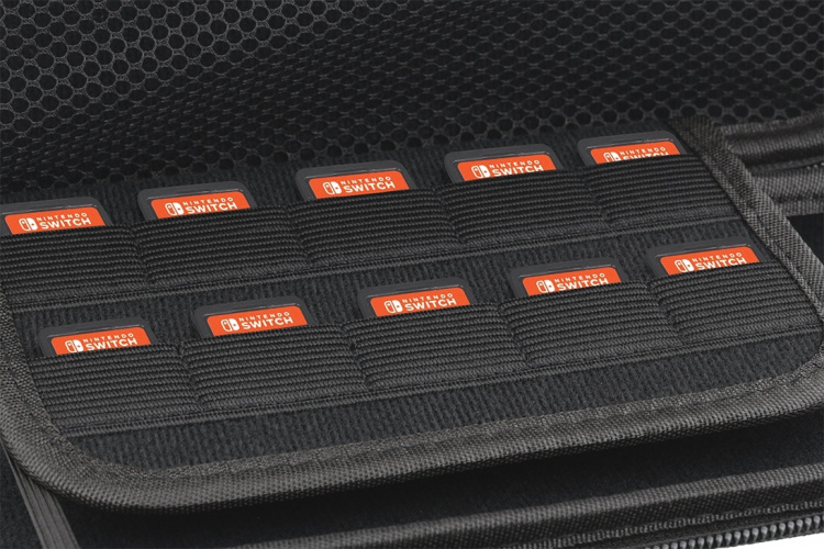 DELTACO GAMING Nintendo Switch hard carry case, 5 slots for games