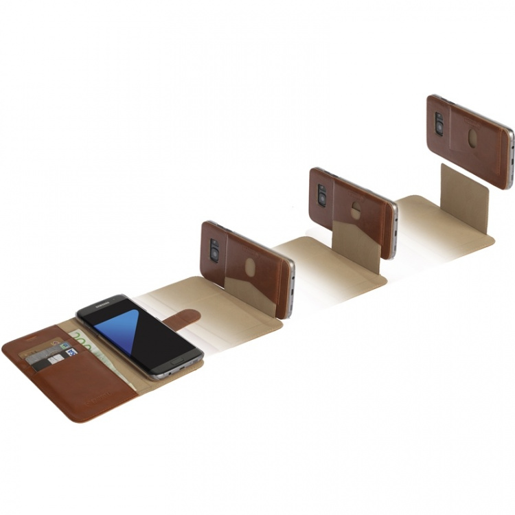 Krusell Ekerö Wallet Case til Samsung Galaxy S8, kaffebrun