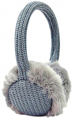 Hovedtelefoner med ledning og ørekopper, grå