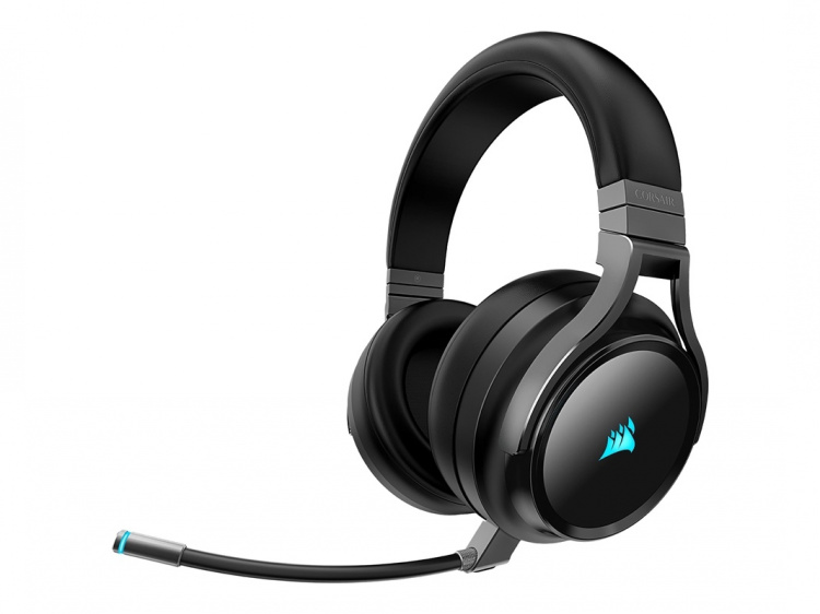 Corsair Gaming VIRTUOSO RGB - Headset - trådløst - fuld størrelse - sort Corsair Gaming VIRTUOSO RGB - Headset - trådløst - fuld størrelse - sort