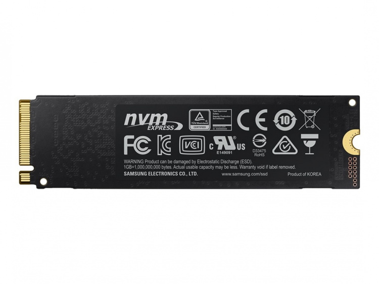 Samsung 970 EVO SSD MZ-V7S1T0BW 1TB M.2 PCI Express 3.0 x4 (NVMe)