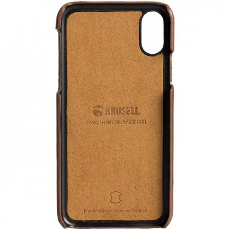 Krusell Sunne til iPhone X/Xs, Cognac