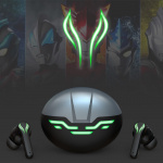 YX-03 trådløse in ear-gaminghovedtelefoner med LED, sølv/sort YX-03 trådløse in ear-gaminghovedtelefoner med LED, sølv/sort