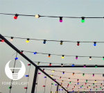 Forever Light LED-pære x 5, E27 G45 2W, Pink