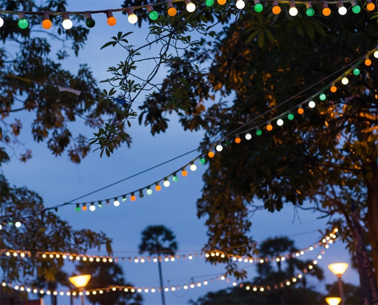 Forever Light Lyskæde med plads til 10 lys, 12 m E27 IP65 Forever Light Lyskæde med plads til 10 lys, 12 m E27 IP65