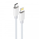 Maxlife MXUC-05 Power Direct USB-C til Lightning-kabel 1,0 m 20W, hvid