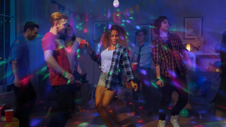 Limited Label DL 1.0 roterende diskolampe til hjemmet eller kontoret