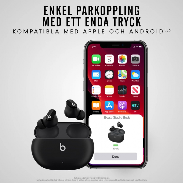 Beats Studio Buds, sort