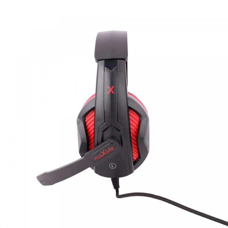Maxlife Gaming MXGH-100 trådat over-ear hörlurar 3,5 mm svart