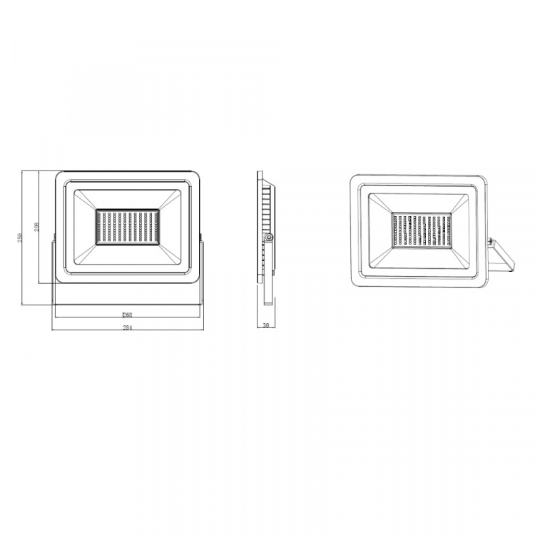 Forever Light LED-arbejdslampe 1x100W 6000K med stativ