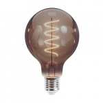 Forever Light LED-lampe Filament E27 G95 4W 230V 2000K 250lm SF, Sodet glas Forever Light LED-lampe Filament E27 G95 4W 230V 2000K 250lm SF, Sodet glas