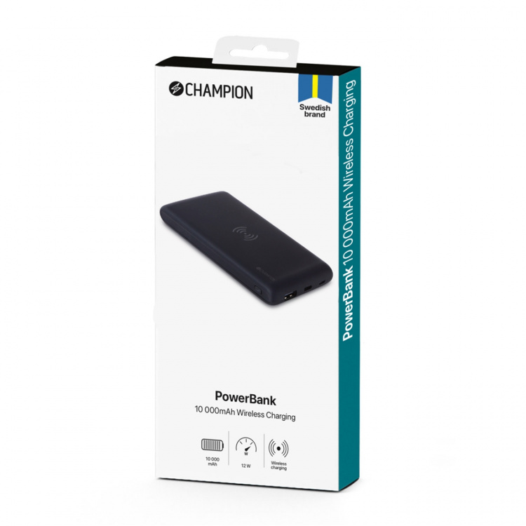 Champion PowerBank 10000 mAh 10W Wirele