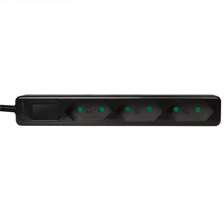 LogiLink Grenuttag Slim Euro 3vägs 1,5m