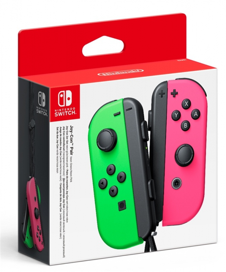 Nintendo Switch Joy-Con Par, Neon Grøn/Neon Pink Nintendo Switch Joy-Con Par, Neon Grøn/Neon Pink
