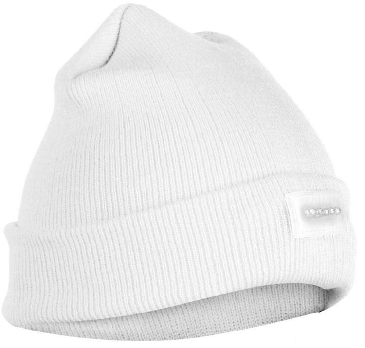 LED hat med fem indbyggede lys, Hvid